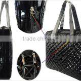 Bright Leather Lozenge Bag Wholesale Quilt Tote Bag thumbnail-3