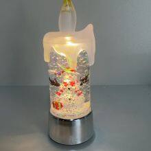 Bulk Christmas Crystal Lanterns - LED Candle Lights Snowfall for Wholesale Holiday Gift Supplies thumbnail-4