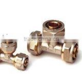 15mm Compression brass pex-al-pex pipe fitting
