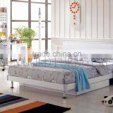 Modern Melamine Elegant Bright White Bedroom Set (SZ-BF076)