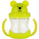 Animal Shape Baby Learning Cup With Silicone Straw /Bear Shape Baby Learning Cup thumbnail-2