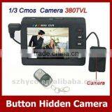 New 2.5 Inch LCD Monitor Wireless Hidden Button Camera Mini DVR