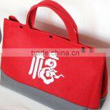 Wholesale Custom Felt Tote Bags With Good Quality Cheap Price thumbnail-2