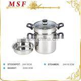 MSF-L3917 America Stainless Steel Pasta Steamer Pot Set thumbnail-3