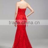 Women's Sweet Red Off The Shoulder Dress thumbnail-3