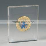 High Polish Souvenir Coin Embedment Display Block