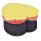 Hair Sponge Heart Shape Barber Magic Twist Tool Dreadlock Coils Afro Locs Yellow