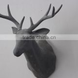 Deer Head Fiberglass Statue Animal Statues thumbnail-2