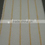 micro fiber paint roller fabric with yellow stripe 600g/sqm-6mm