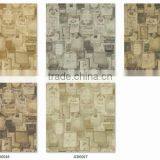 New Printed Vinyl Coated Wallpaper, Brown Trendy Special Design Wall Mural for Shop , Waterproof Wall Paper Corparation thumbnail-4