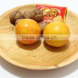 New Naturally Root Carved Made by Hand Round Plate Tray thumbnail-2
