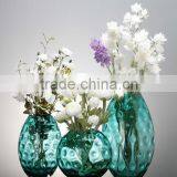Home Decoration Clear Unique Art Flower Colored Glass Vase thumbnail-6