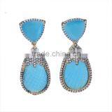 Latest Design Fancy Colorful CZ Stud Earrings ER-647-1400 thumbnail-1
