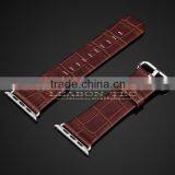 Genuine Leather Watch Band Strap for Apple Watch Band With Adapter thumbnail-3