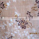 Leaves Print Flannel Fleece Fabric thumbnail-1