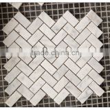 Statuario White marble mosaic hexagon tiles