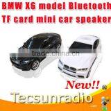 Hot Sale BMW X6 Model Bluetooth Wireless Handsfree TF Card Mini Car Speakers Audio thumbnail-1