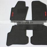 Black Beige Car Rubber Floor Mats Front,Rear 5pc Set All Weather Semi for VW Polo thumbnail-2
