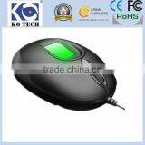 China New Design Hot-selling Wired USB Optical Fingerprint Mouse KO-GT18