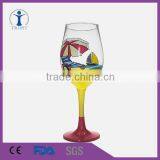 Creative Hand Painted Red Wine Glass thumbnail-1