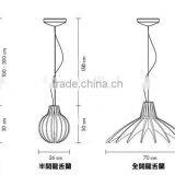 Modern Creative Special Edison Lamp Maguey W/3 Sizes Acrylic Drop Light thumbnail-1