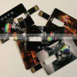 Plastic Color Printing Card Shape Cheap 8gb Usb Wholesale