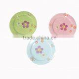 Ceramic Wholesale Dinner Plates With Flower Pattern