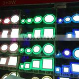 round LED panel light white +blue bi-color two color LED decorative ceiling lihgt 2016 hotsale exporting round panel light