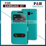 Wallet Case for Samsung Galaxy E7,for Samsung Galaxy E7 Leaf Style Leather Case thumbnail-1