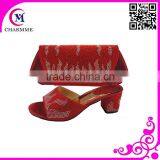 Italian Shoes and Bags Set Csb-544 Red Shoes and Matching Bags for Wedding Dress