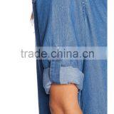 Half Sleeve Denim Summer Shirt Dress for Girls SYA15114 thumbnail-6