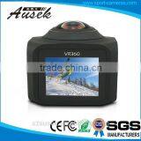 H.264 MOV format 1200mAh long time recording google 360 degree camera