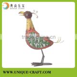Metal bird figure antique color home decorations