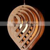 Nordic Creative Brief Wooden Pendant Lamps Water Drop Shape Living Room Bedroom Lighting Fixtures Holiday Living Christmas Light thumbnail-2