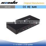 1.3 3D HDMI Splitter 1X4 Operating Frequency up to 225MHz