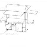 Customized Mobile Outdoor Street Vending Trailer/ Outdoor Retail Kiosks Coffee Cart Design thumbnail-2