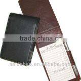 High Quality Leather Note Pad With Pen Holder thumbnail-1