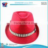 Wholesale Short Brim Felt Hat/ Fashion Custom Wool Felt Fedora Hat thumbnail-1