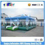 EN14960 Giant Inflatable Playground Obstacle With Climbing Wall ,Kids Indoor Playground thumbnail-3
