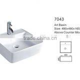 China Manufacturer Bathroom Square Ceramic Wash Basin thumbnail-2
