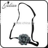 Festival Grey Flower Crown,Party Rose Elastic Hedband,Women Hair Wreath FHEHA0243 thumbnail-2