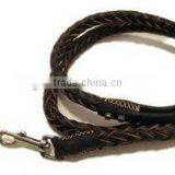 2012 Stylish Strong Round Braided Genuine Leather Dog Chain Leashes thumbnail-1