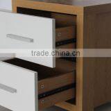 Wood Nightstand, Two Drawer Wooden Bedside Table