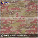 100% Polyester Camouflage Pattern Printed Mesh Fabric