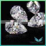 Hot Sale Artificial CZ Gemstones Wholesale 6*8 White Heat Pear Cut Loose Cubic Zircon Price Free Samples thumbnail-6