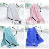 Wholesale Custom Logo Microfiber Organic Gym Sport Towel With Zip Pocket thumbnail-2