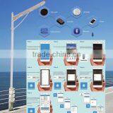 Integrated Solar Street Lamp 40W LED 65W Solar Panel 26AH Lithium Battery All In One Cell Phone Controalbel thumbnail-2