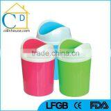 Desktop Trash Can Mini Shake Lid Desk Organizer Barrel thumbnail-1