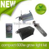 Hydroponic Bud Room Grow Tent Light Kit HPS Sodium Dual Spectrum Lamp Bulb Reflector Steel Compact Ballast 600W thumbnail-1