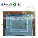 Multipurpose Transparent PVC Fabric Zipper File Document Bag
